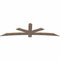 Ekena Millwork Alberta Smooth Timber Gable Bracket, Douglas Fir, 96"W x 28"H x 1 1/2"D x 5 1/2"F, 7/12 Pitch GBW096X28X0206ALB00SDF - alternate 3